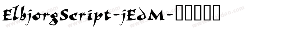 ElbjorgScript-jEdM字体转换