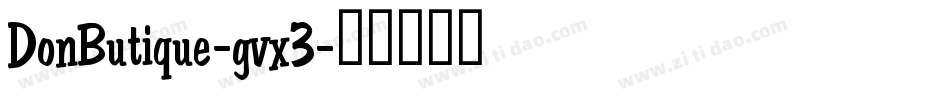 DonButique-gvx3字体转换