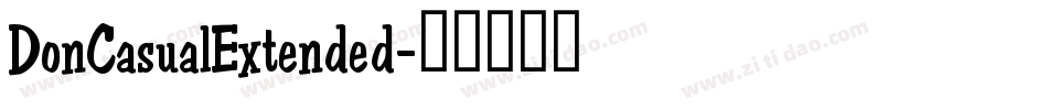 DonCasualExtended字体转换