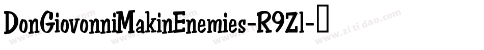 DonGiovonniMakinEnemies-R9Zl字体转换