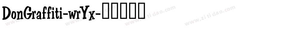DonGraffiti-wrYx字体转换