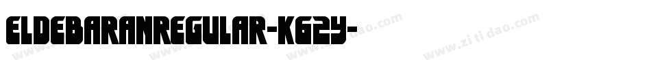 EldebaranRegular-K62y字体转换