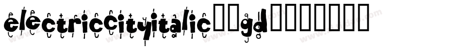 ElectricCityItalic-3gD6字体转换