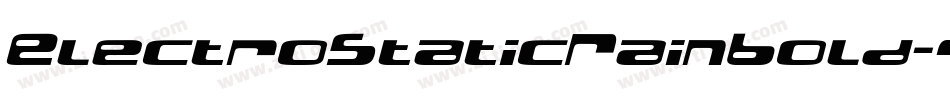 ElectroStaticRainBold-7eJP字体转换