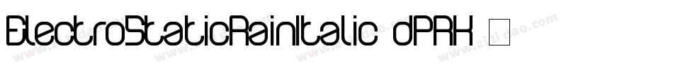 ElectroStaticRainItalic-dPRK字体转换