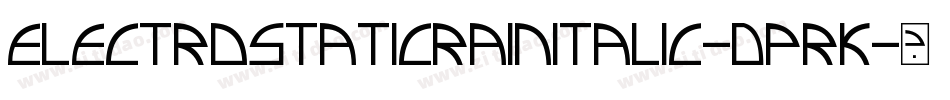 ElectroStaticRainItalic-dPRK字体转换