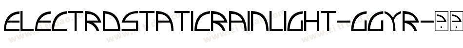 ElectroStaticRainLight-ggYR字体转换