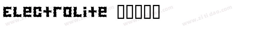 Electrolite字体转换