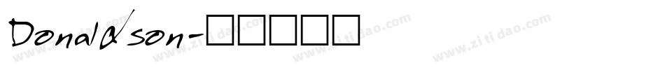 Donaldson字体转换
