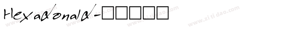 Hexadonald字体转换