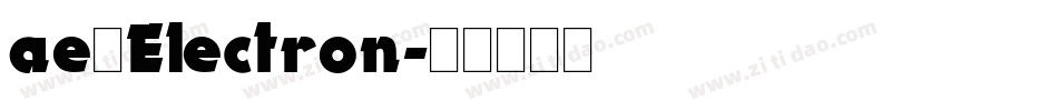 ae_Electron字体转换