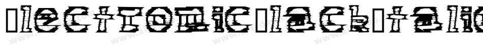 ElectronicBlackItalic-ddMX字体转换