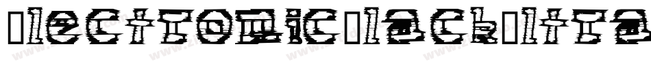 ElectronicBlackUltraitalic-LvwW字体转换