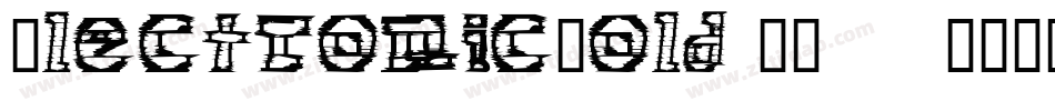 ElectronicBold-XR29字体转换