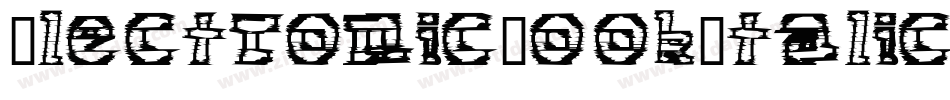 ElectronicBookItalic-4qdp字体转换