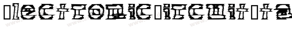 ElectronicCircuitItalic-ePKm字体转换