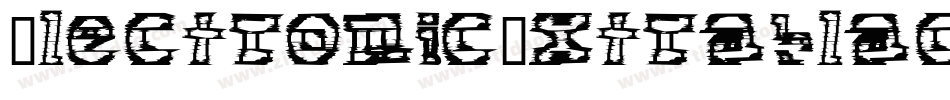 ElectronicExtrablackItalic-aw8K字体转换