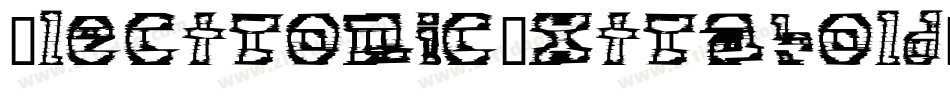 ElectronicExtraboldItalic-Omn6字体转换