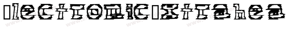 ElectronicExtraheavyItalic-3qep字体转换