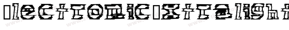 ElectronicExtralight-xJOm字体转换