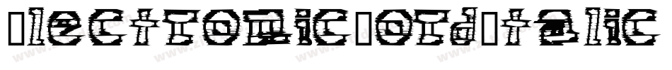 ElectronicNordItalic-5z0a字体转换