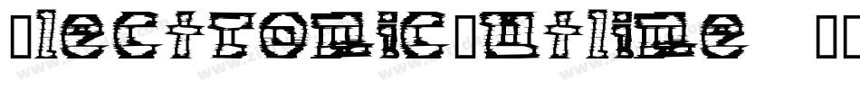 ElectronicOutline-6GEx字体转换