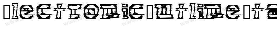 ElectronicOutlineItalic-yxE3字体转换