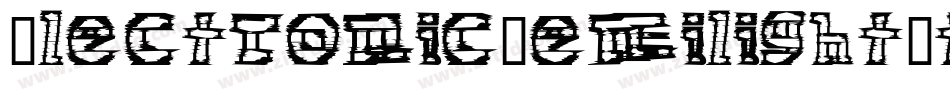 ElectronicSemilightItalic-1qmZ字体转换