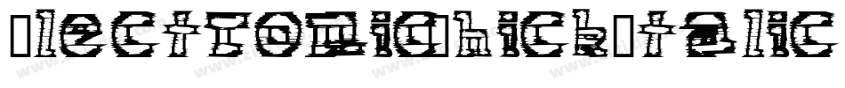 ElectronicThickItalic-YB0v字体转换