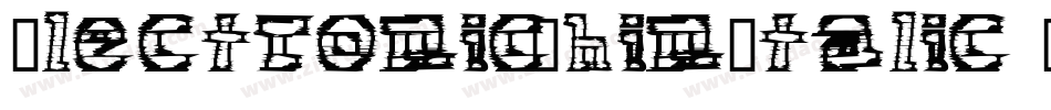 ElectronicThinItalic-MwGr字体转换