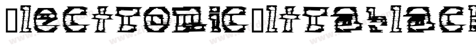 ElectronicUltrablackItalic-leEe字体转换