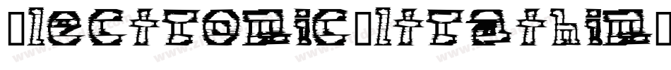 ElectronicUltrathinItalic-YB08字体转换