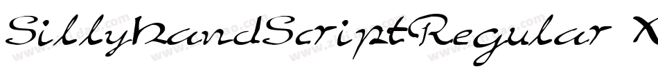 SillyHandScriptRegular-X33EP字体转换
