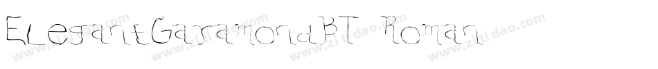 ElegantGaramondBT-Roman字体转换