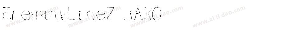 ElegantLine7-jAK0字体转换