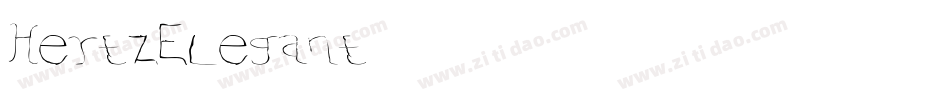HertzElegant字体转换