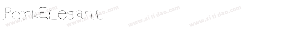PorkElegant字体转换