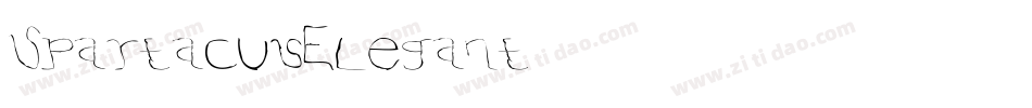 SpartacusElegant字体转换