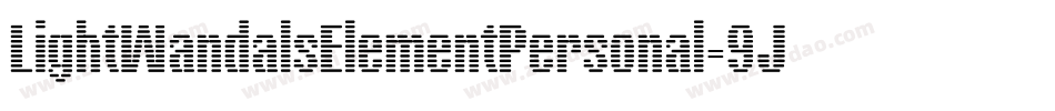 LightWandalsElementPersonal-9JKy字体转换