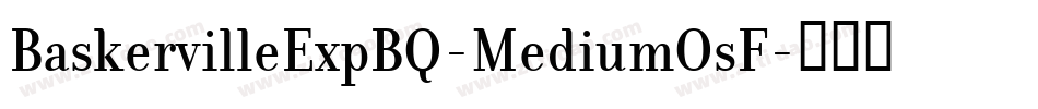 BaskervilleExpBQ-MediumOsF字体转换