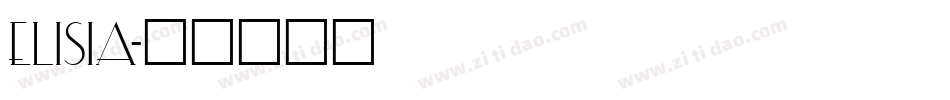 ELISIA字体转换