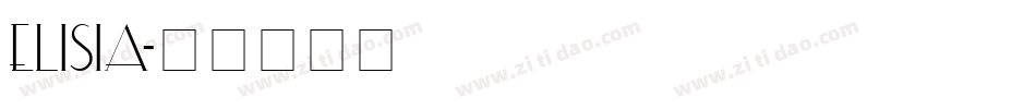 ELISIA字体转换