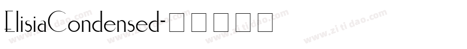 ElisiaCondensed字体转换