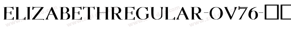 ElizabethRegular-OV76字体转换