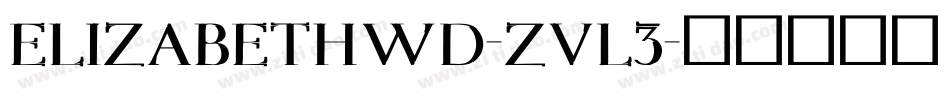 ElizabethWd-ZVl3字体转换