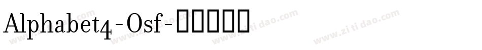 Alphabet4-Osf字体转换