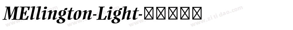 MEllington-Light字体转换