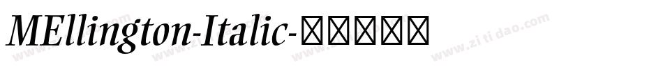 MEllington-Italic字体转换
