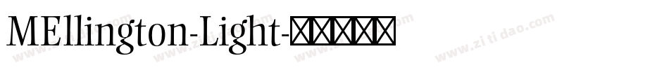 MEllington-Light字体转换