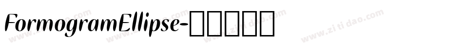FormogramEllipse字体转换